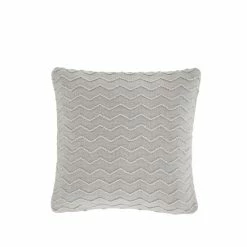 Alternative view of Catherine Lansfield Grey Chevron Knit Cushion