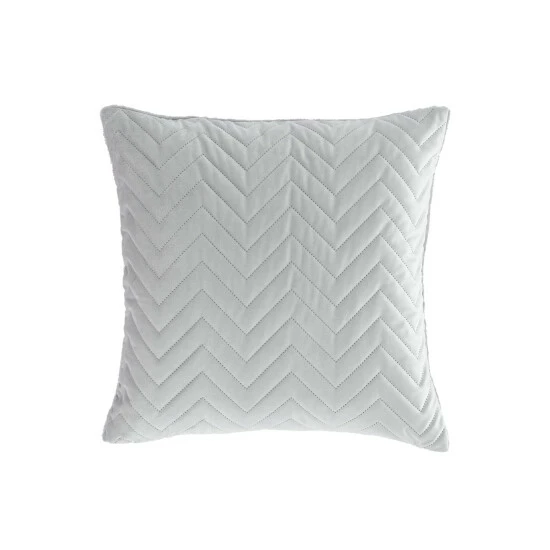 Catherine Lansfield Silver Velvet Zig Zag Cushion 5 Catherine Lansfield Silver Velvet Zig Zag Cushion - Image 5