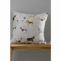 Catherine Lansfield Natural Country Dogs Cushion
