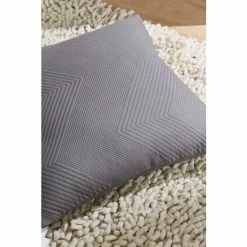 Catherine Lansfield Grey Pinsonic Chevron Cushion
