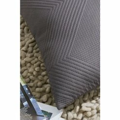 Alternative view of Catherine Lansfield Grey Pinsonic Chevron Cushion