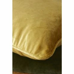 Alternative view of Catherine Lansfield Gold Antique Velvet Cushion