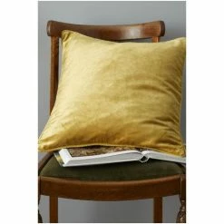 Catherine Lansfield Gold Antique Velvet Cushion -Catherine Lansfield Shop unnamed file 1135