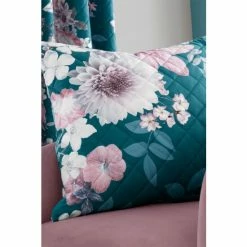 Catherine Lansfield Teal Blue Shewsbury Velvet Pinsonic Cushion