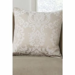 Catherine Lansfield Natural Damask Jacquard Cushion