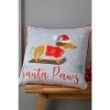 Catherine Lansfield Grey Santa Paws Cushion