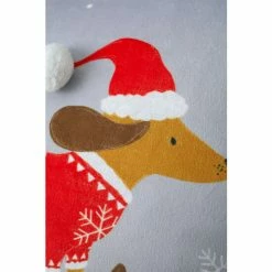 Catherine Lansfield Grey Santa Paws Cushion -Catherine Lansfield Shop unnamed file 1262