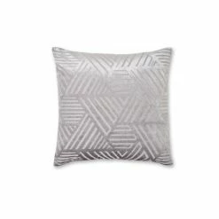 Catherine Lansfield Silver Geo Cut Velvet Cushion -Catherine Lansfield Shop unnamed file 1273