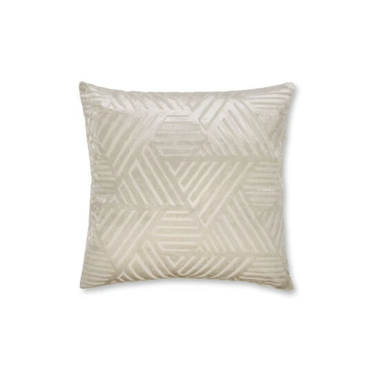 Catherine Lansfield Gold Geo Cut Velvet Cushion 3 Catherine Lansfield Gold Geo Cut Velvet Cushion - Image 3