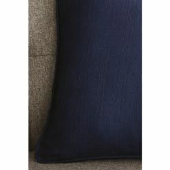 Alternative view of Catherine Lansfield Blue Textured Cushion