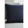 Catherine Lansfield Blue Cotton Chambray Cushion