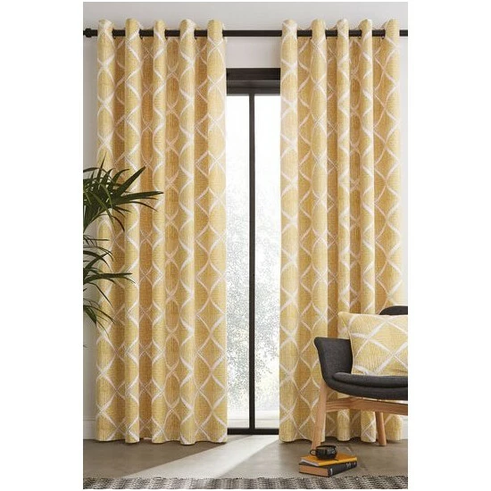 unnamed-file-1455.jpg Catherine Lansfield Yellow Geo Textured Diamond Eyelet Curtains -Catherine Lansfield Shop unnamed file 1455