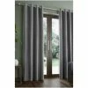 Catherine Lansfield Natural Faux Suede Eyelet Curtains