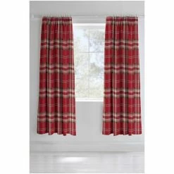 Catherine Lansfield Red Kelso Check Lined Eyelet Curtains -Catherine Lansfield Shop unnamed file 1686