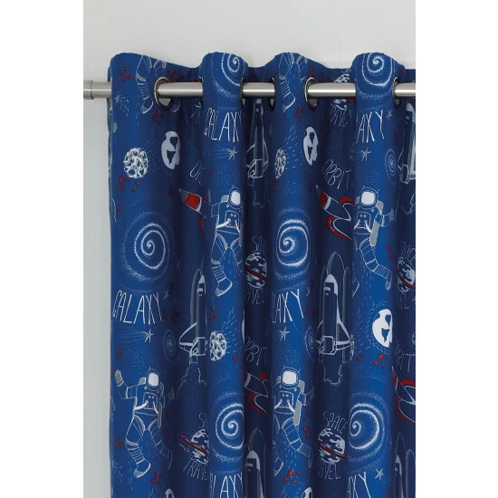 Catherine Lansfield Space Adventure Eyelet Curtains 2 Catherine Lansfield Space Adventure Eyelet Curtains - Image 2