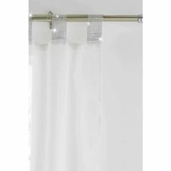 Alternative view of Catherine Lansfield White Diamanté Sparkle Voile Tab Top Sheer Panel Curtains