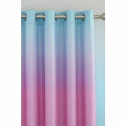Alternative view of Catherine Lansfield Multi Ombre Rainbow Eyelet Curtains