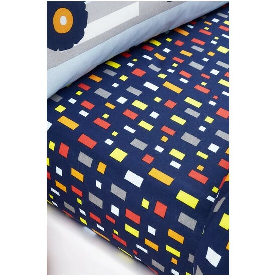 Catherine Lansfield Blue Kids Construction Easy Care Fitted Sheet 3 Catherine Lansfield Blue Kids Construction Easy Care Fitted Sheet - Image 3