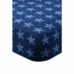 Catherine Lansfield Blue Star And Stripes Fitted Sheet