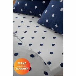 Catherine Lansfield Blue Brushed Spot Reversible Fitted Sheet 2 Catherine Lansfield Blue Brushed Spot Reversible Fitted Sheet -Catherine Lansfield Shop unnamed file 2154