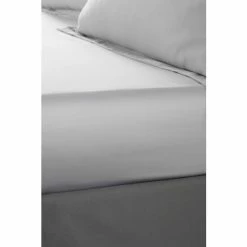 Catherine Lansfield Silver Silky Soft Satin Fitted Sheet
