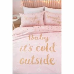 Catherine Lansfield Pink Baby It's Cold Outside Duvet Cover And Pillowcase Set -Catherine Lansfield Shop unnamed file 237