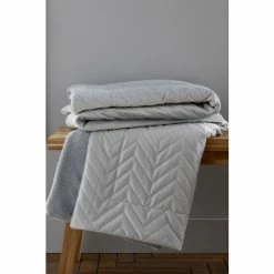 Catherine Lansfield Silver Throw