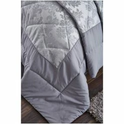 Alternative view of Catherine Lansfield Silver Damask Jacquard Bedspread