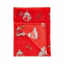 Catherine Lansfield Red Christmas Robins Warm And Cosy Fleece Throw -Catherine Lansfield Shop unnamed file 2563