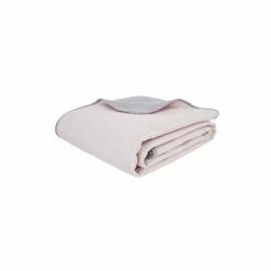 Alternative view of Catherine Lansfield Pink Embroidered Reversible Bedspread