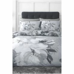 Catherine Lansfield Silver Dramatic Floral Duvet Cover And Pillowcase Set 8 Catherine Lansfield Silver Dramatic Floral Duvet Cover And Pillowcase Set -Catherine Lansfield Shop unnamed file 266