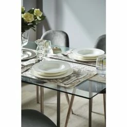 Catherine Lansfield Set Of 2 Natural Crushed Velvet Placemats