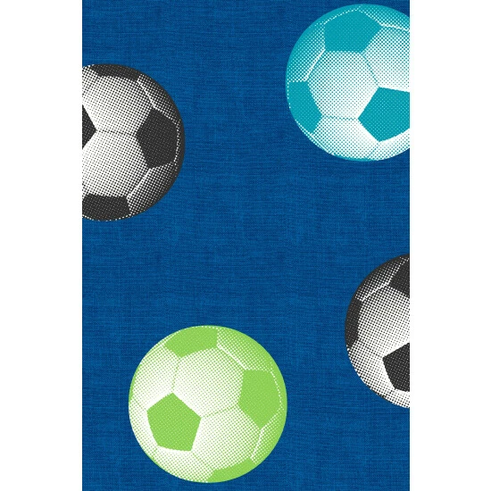 Catherine Lansfield Blue Football Wallpaper 2 Catherine Lansfield Blue Football Wallpaper - Image 2