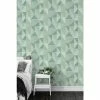 Catherine Lansfield Green Larsson Geo Wallpaper
