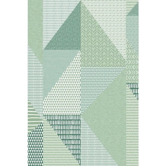 Catherine Lansfield Green Larsson Geo Wallpaper 2 Catherine Lansfield Green Larsson Geo Wallpaper - Image 2