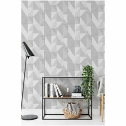 Catherine Lansfield Grey Larsson Geo Wallpaper Wallpaper -Catherine Lansfield Shop unnamed file 2931