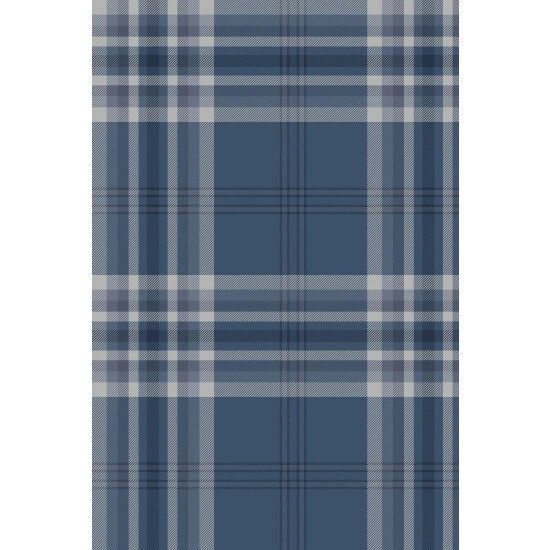 Catherine Lansfield Blue Kelso Check Wallpaper Wallpaper 2 Catherine Lansfield Blue Kelso Check Wallpaper Wallpaper - Image 2