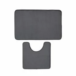 Catherine Lansfield Grey Anti-Bacterial Memory Foam Bath Mat And Pedestal Mat -Catherine Lansfield Shop unnamed file 2991