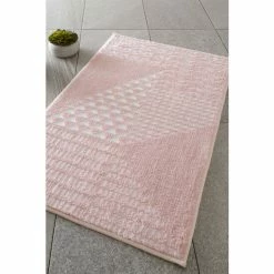 Catherine Lansfield Pink Larsson Geo Bath Mat