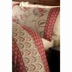 Alternative view of Catherine Lansfield Red Kashmir Easy Care Duvet Cover And Pillowcase Set