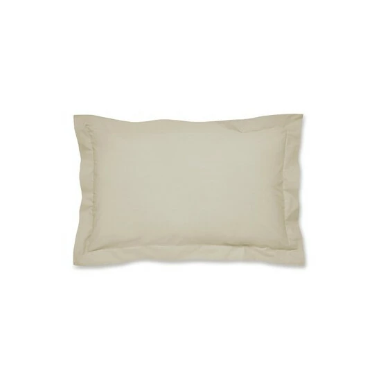Catherine Lansfield Set Of 2 Cream Percale Pillowcases 4 Catherine Lansfield Set Of 2 Cream Percale Pillowcases - Image 4