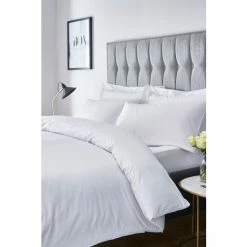 Catherine Lansfield Set Of 2 White Satin Stripe Pillowcases