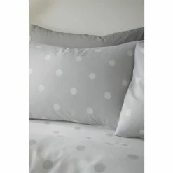 Catherine Lansfield Blue Brushed Spot Pillowcases Set Of 2