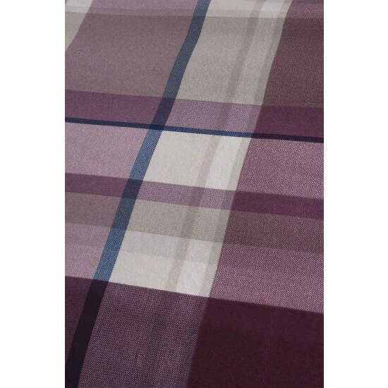 Catherine Lansfield Purple Brushed Check Pillowcases Set Of 2 2 Catherine Lansfield Purple Brushed Check Pillowcases Set Of 2 - Image 2