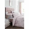 Catherine Lansfield Pink Canterbury Glitter Print Duvet Cover And Pillowcase Set