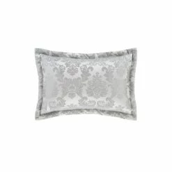 Catherine Lansfield Set Of 2 Silver Damask Jacquard Pillowshams