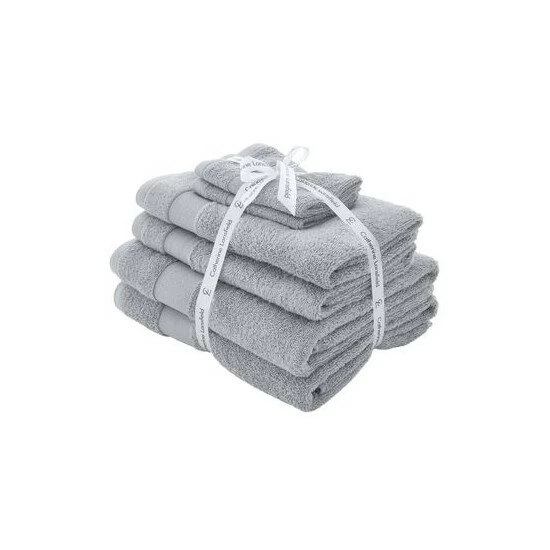 Catherine Lansfield 6 Piece Silver Anti-Bacterial Cotton Towel Bale 5 Catherine Lansfield 6 Piece Silver Anti-Bacterial Cotton Towel Bale - Image 5