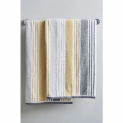 Catherine Lansfield Set Of 2 Yellow Towels