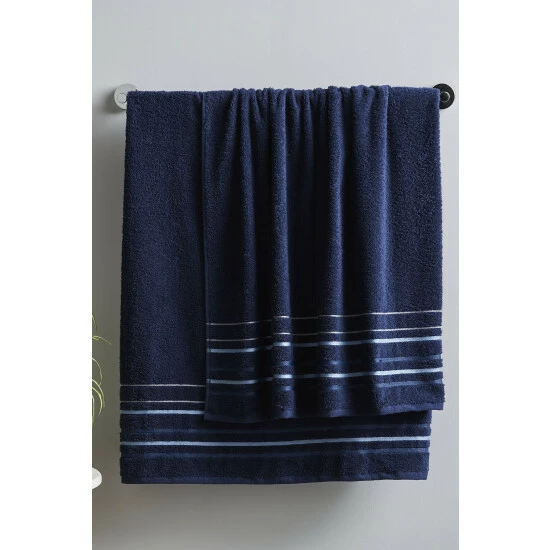 Catherine Lansfield Set Of 2 Blue Towels 1 Catherine Lansfield Set Of 2 Blue Towels