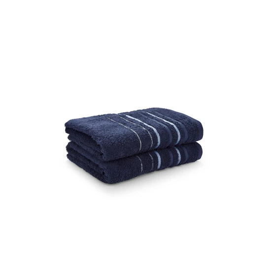 Catherine Lansfield Set Of 2 Blue Towels 4 Catherine Lansfield Set Of 2 Blue Towels - Image 4